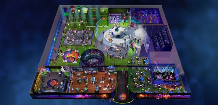 Imagen del proyecto que llevarán a cabo Parques Reunidos y el FC Barcelona El Barça y Parques Reunidos abrirán cinco centros temáticos en Asia y Estados Unidos